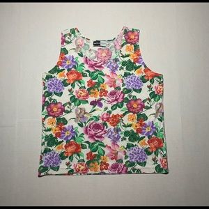 Vintage Grandma floral tank top